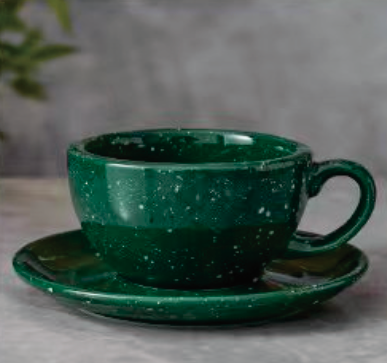 PRE-ORDER: 300ml Egg Cup & Saucer (Marble Colours)